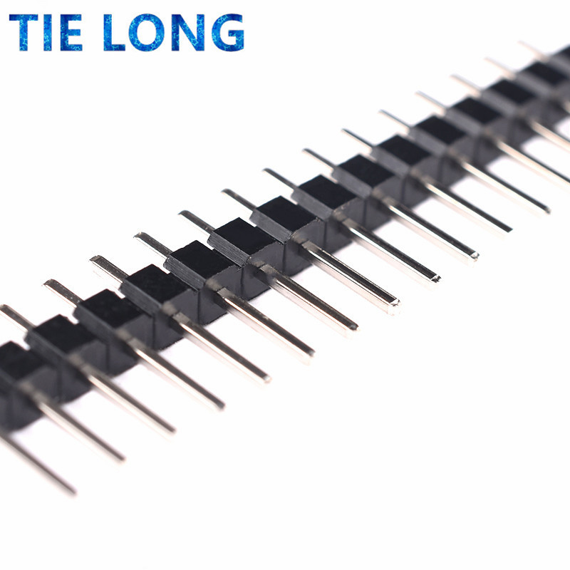 10 stücke 40 Pin 1x40 Einreihig Männlich 2,54 Zerbrechliche Pin Header Stecker Streifen für Arduino Schwarz