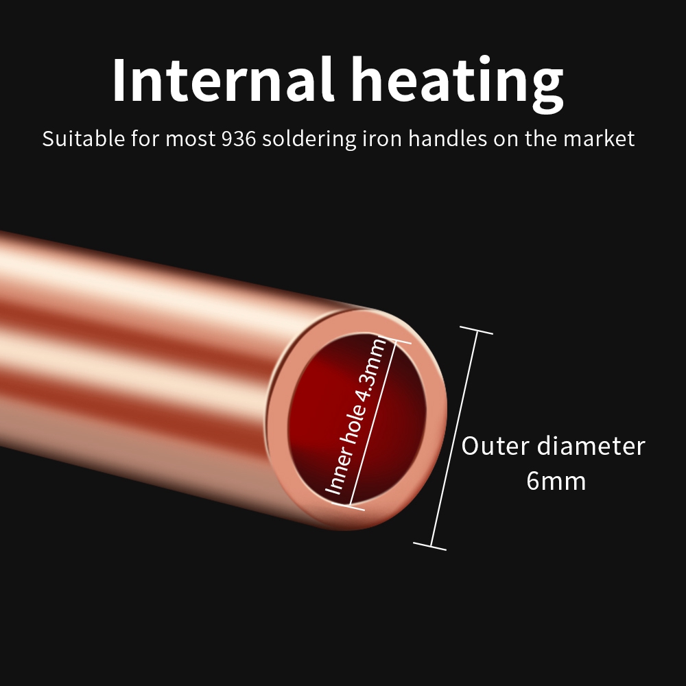 LUXIANZI 1pc 900M Soldering Iron Tip Copper Leadfree Weding Head BGA Solderig Station Tools SGS Quality Diamagnetic Serise Sting