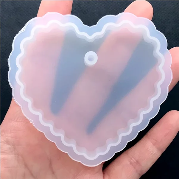 Lớn Cạp Thẻ Khuôn Silicon Chữ Nhật Lớn Thẻ Khuôn Với Viền Trang Trí Ép Hoa Trang Sức Tiếp Liệu Nhựa Hàng Thủ Công