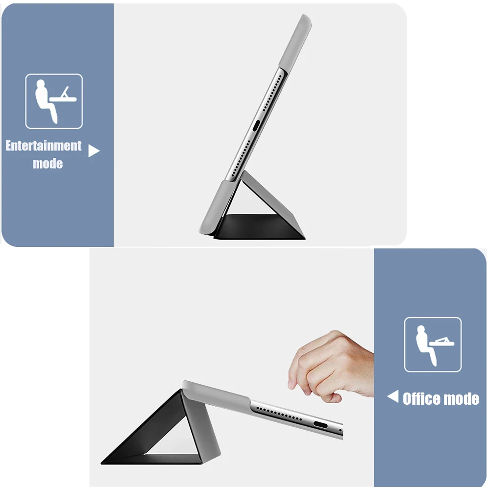Ốp Lưng Cho iPad Mini 5 2019 A2133 A2124 A2126 Da PU Lưng Có Chân Đứng Tự Động Ngủ Thông Minh Dành Cho iPad Mini 5th Thế Hệ