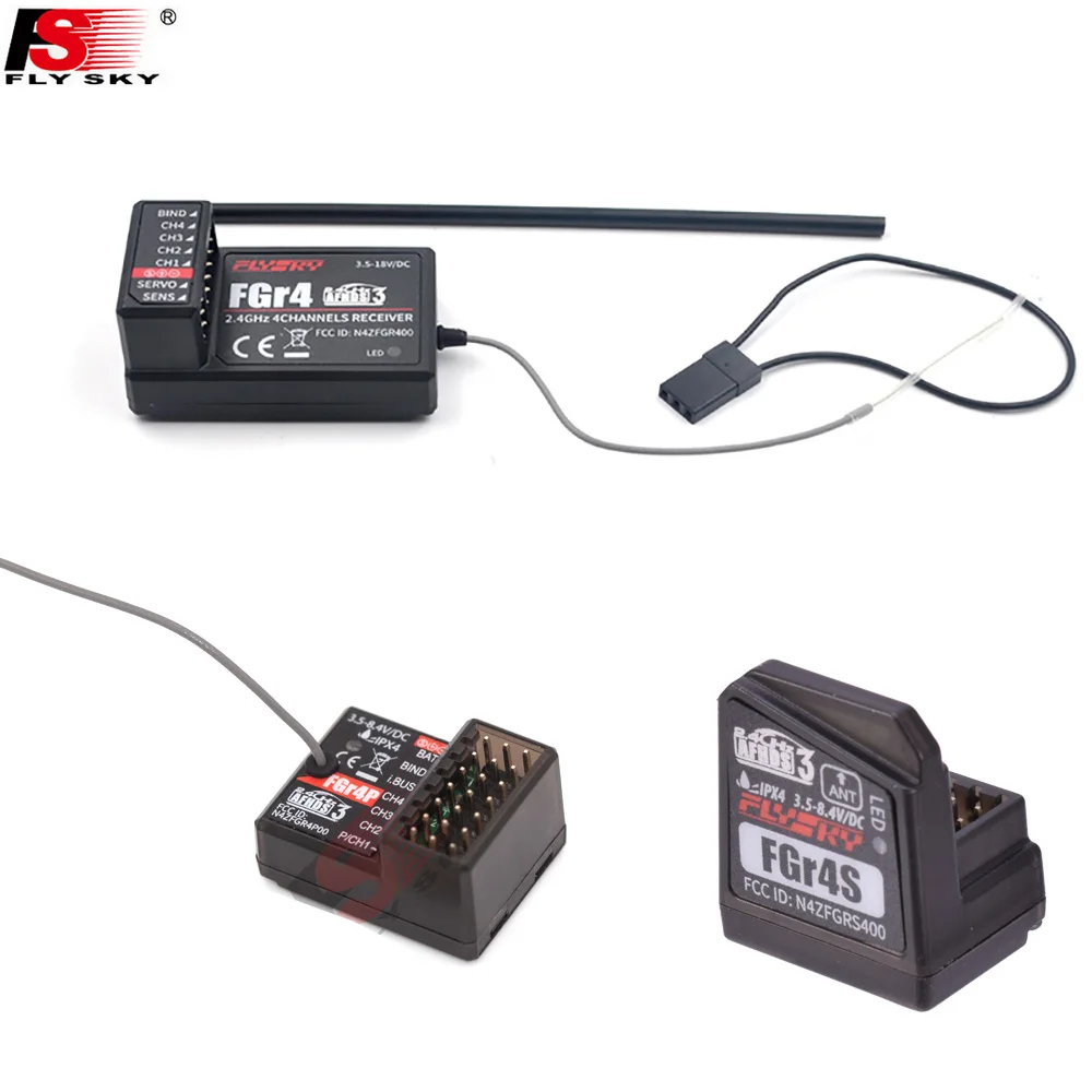 Flysky FGR4 FGR4S FGR4P integrierter bidirektionaler Einzelantennenempfänger PPM/IBUS/PWM für Flysky FS-NB4 Fernbedienungskomponenten