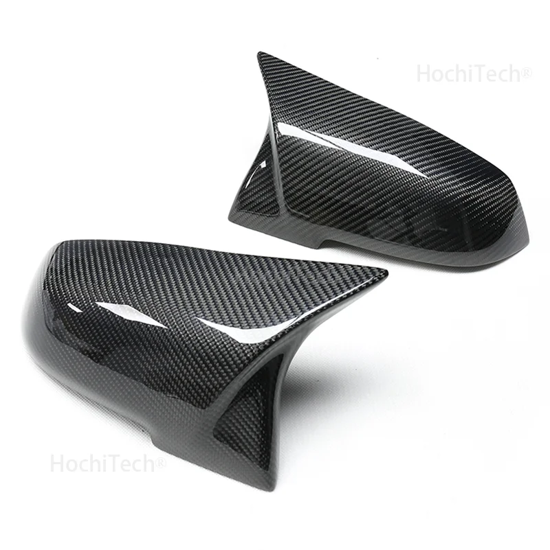 2 Pieces Rearview Mirror Cover Cap Carbon Black for BMW Series 1 2 3 4 X M 220i 328i 420i F20 F21 F22 F23 F30 F32 F33 F36 X1