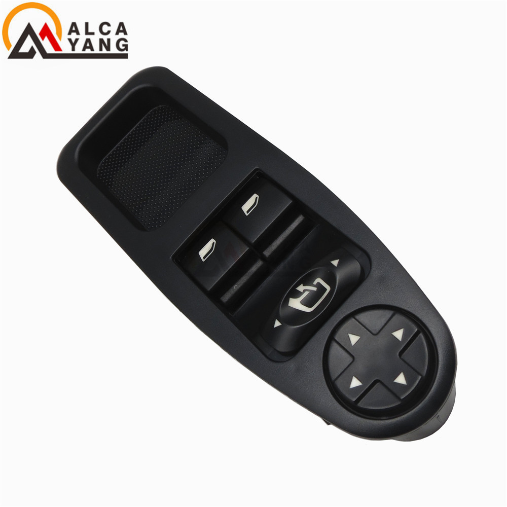 Interruptor de ventana eléctrica para coche, botón de 13 pines para Fiat Scudo, Citroen Dispatch Jumpy, Peugeot Expert, 6554.ZJ 6554ZJ, 2007-2016