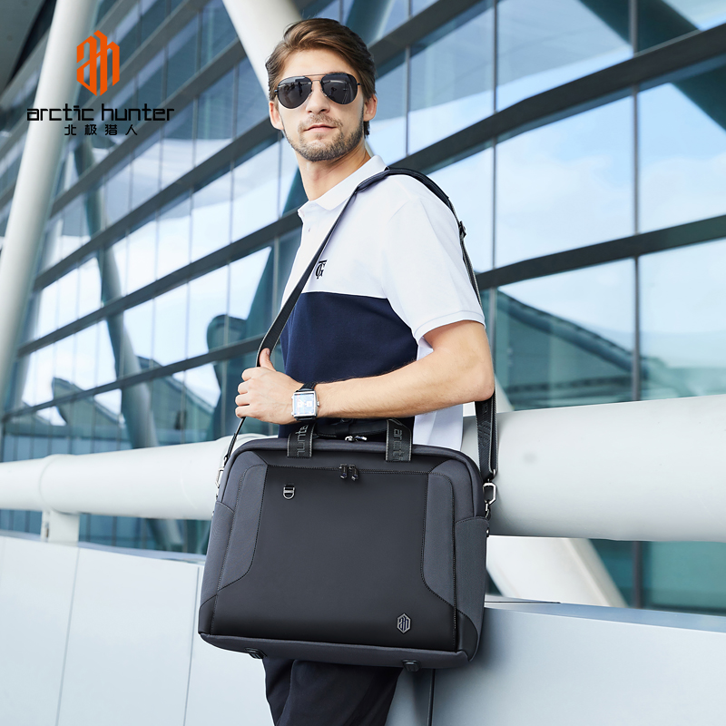 Pasta masculina de caçador ártico, bolsa antifurto para computador, escritório, viagem de negócios, bolsa mensageiro para laptop, bolsas masculinas
