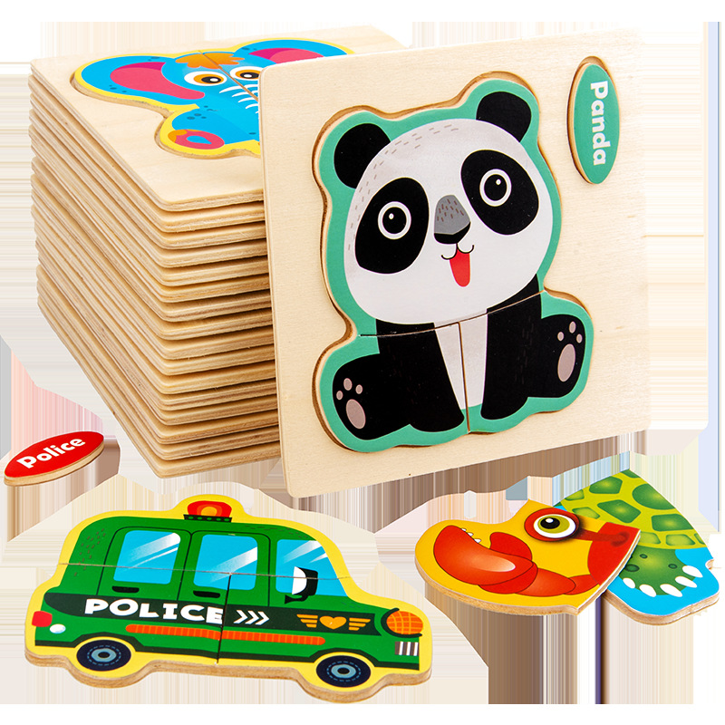 Cho Bé Đồ Chơi Gỗ 3D Ghép Kích Thước Nhỏ Hoạt Hình Hình Bảng Ghép Hình Trẻ Em Đầu Học Tập Đồ Chơi Giáo Dục Cho Trẻ Em Quà Tặng
