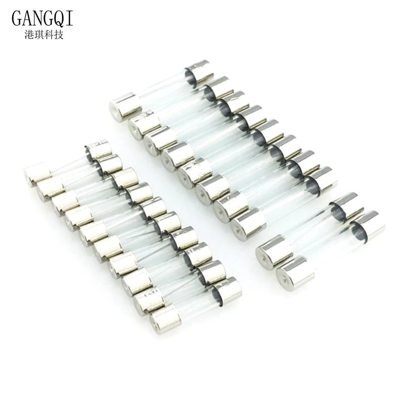 20 шт./партия, стеклянные трубчатые предохранители 6 х30 мм, 250 В, мА, 20 А, 25 А, 30 А