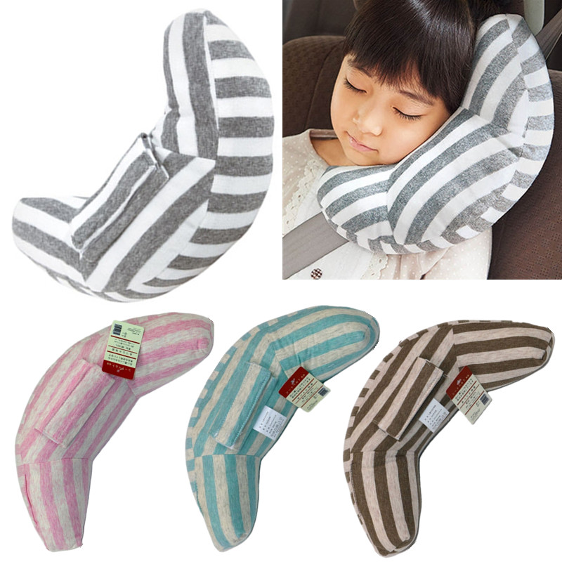เด็กรถความปลอดภัยที่นั่งเข็มขัดหมอนเด็ก Carseat สายคล้องเบาะ Pad Protector เด็กนุ่ม Headrest คอไหล่สนับสนุน