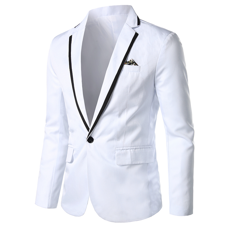 Frühling Herbst Neue Männer Blazer Mode Dünne beiläufige blazer für Männer Rosa/Schwarz/Weiß Eine Taste Herren anzug jacke Oberbekleidung Männlich 5XL