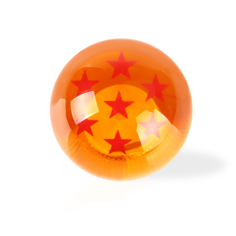 Perilla de palanca de cambios automática Universal, bola de estrella rara Z, bola naranja, perilla de cambio de marchas de 54mm de diámetro, 1-7 estrellas