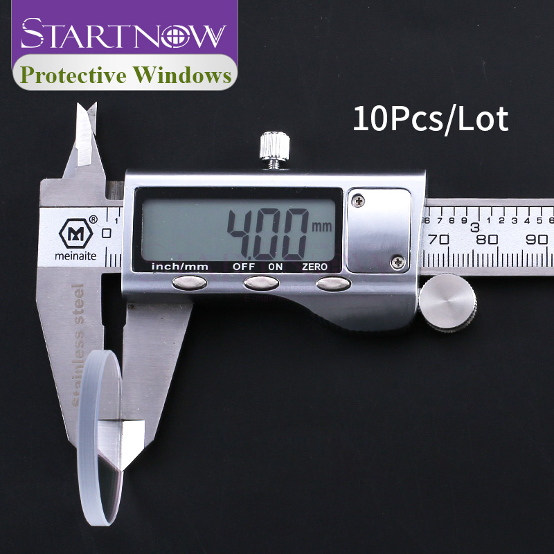 Startnow 10 Chiếc Bán Sợi Ống Kính 27.9*4.1Mm 37X7 Plus-H Laser Bảo Vệ Ống Kính cho 4-15KW Raytools Precitec Laser Đầu Cắt