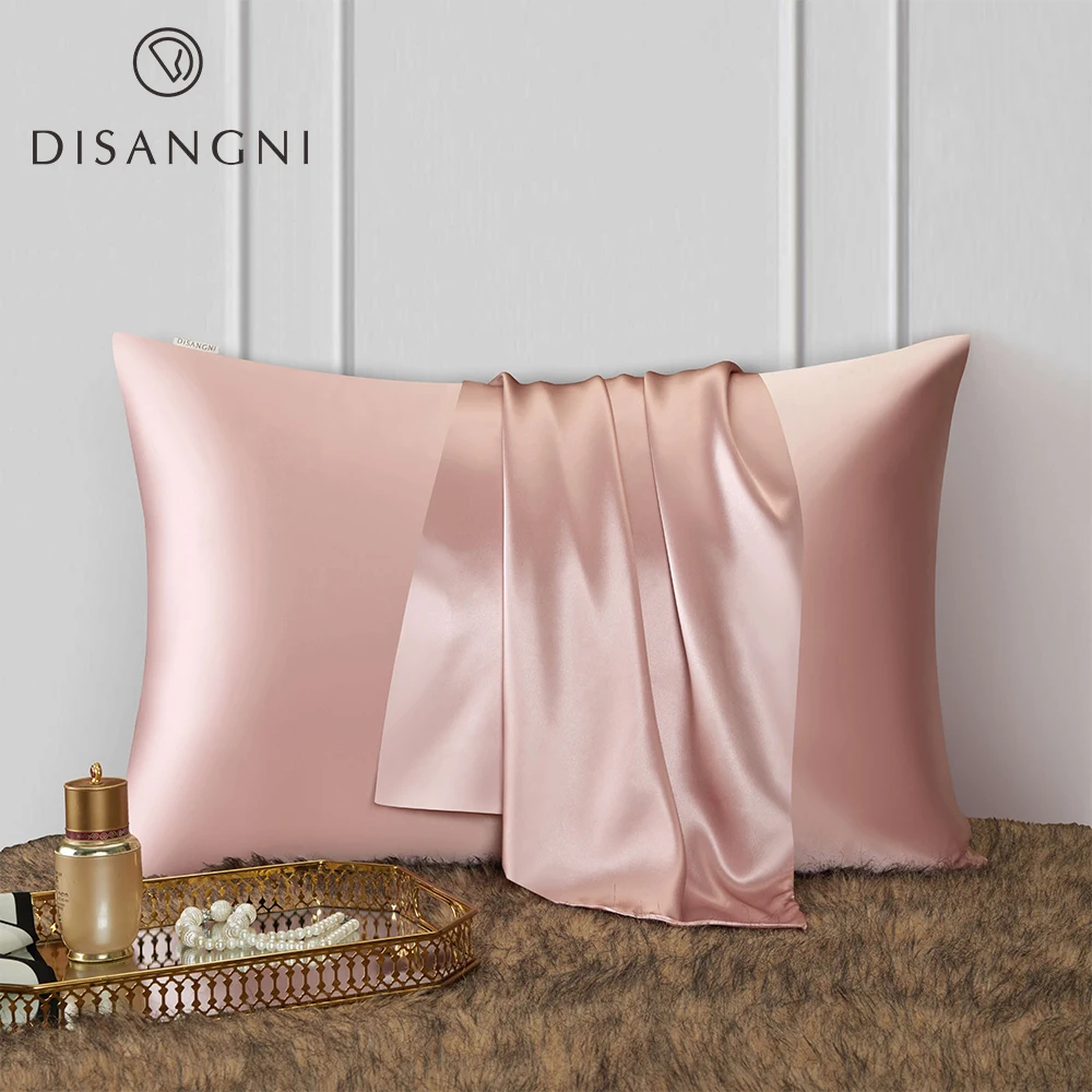 DISANGNI 22 Mummi 100% Dâu Tằm Tơ Lụa Áo Gối, Cho Mái Tóc Và Làn Da, 2 Mặt Lụa Kiểu Khóa Kéo, 1 Máy Tính