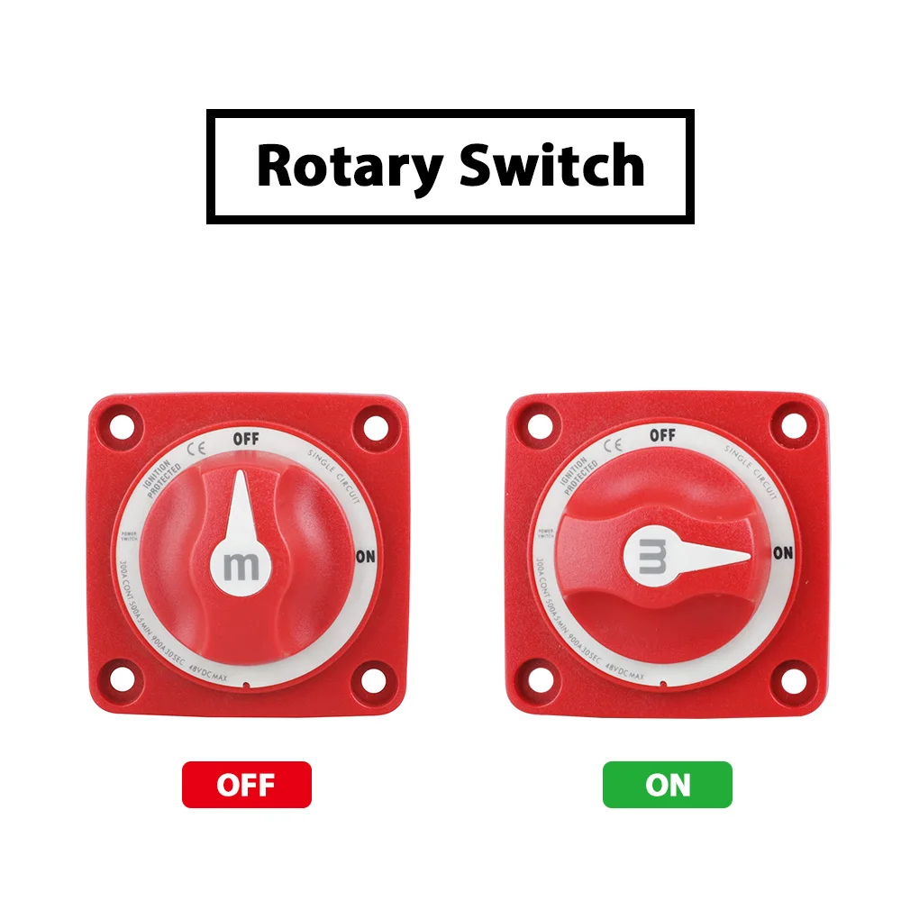 2/3/4 Vị Trí Dòng M Công Tắc Cắt Đơn Kép Mềm Thuyền 12-48V 100-300A Nặng Pin công Tắc Cách Ly Ngắt Xoay