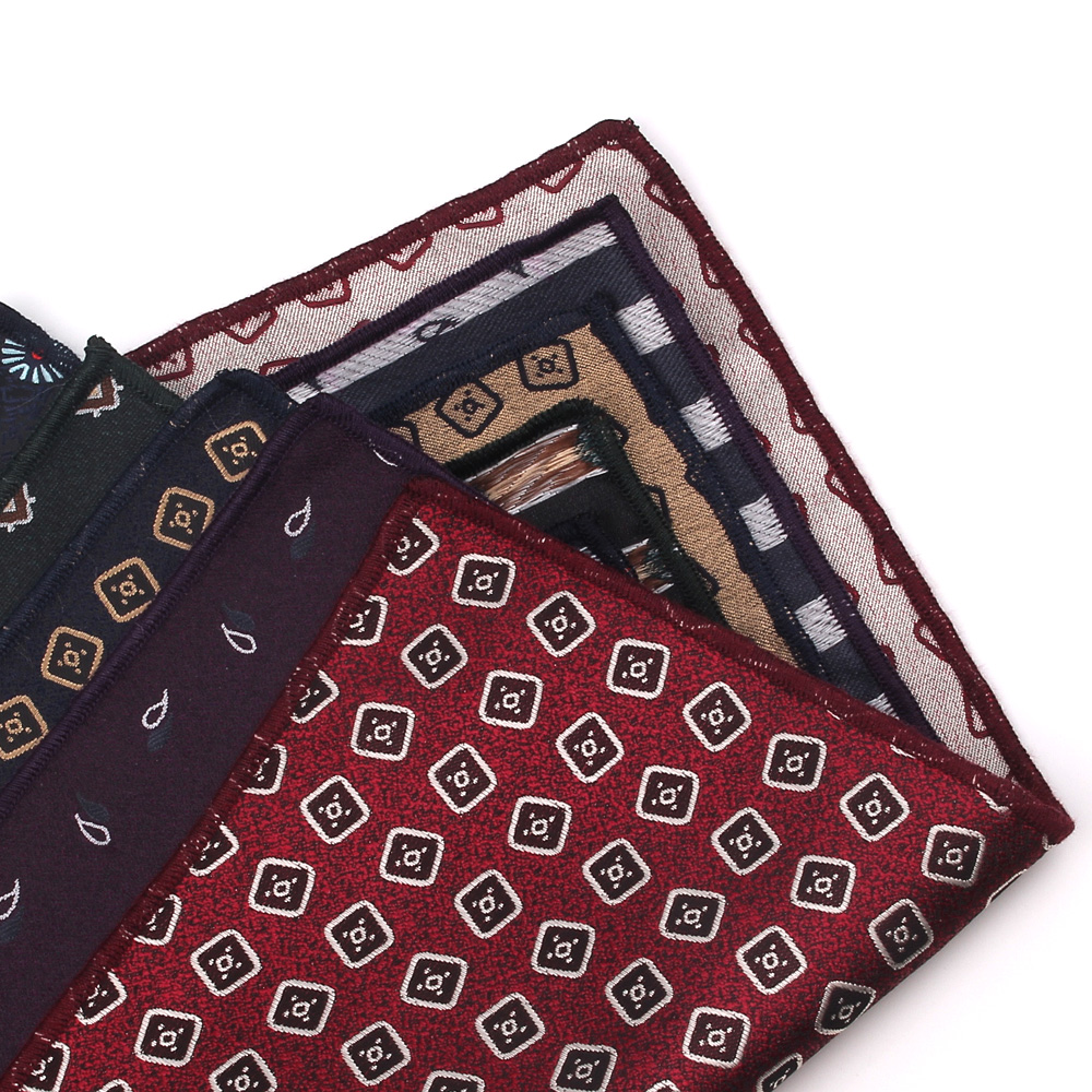 Serviette de poitrine à rayures Jacquard pour hommes et femmes, serviette de poche carrée à fleurs, Hanky pour hommes, costumes pour hommes, mouchoir