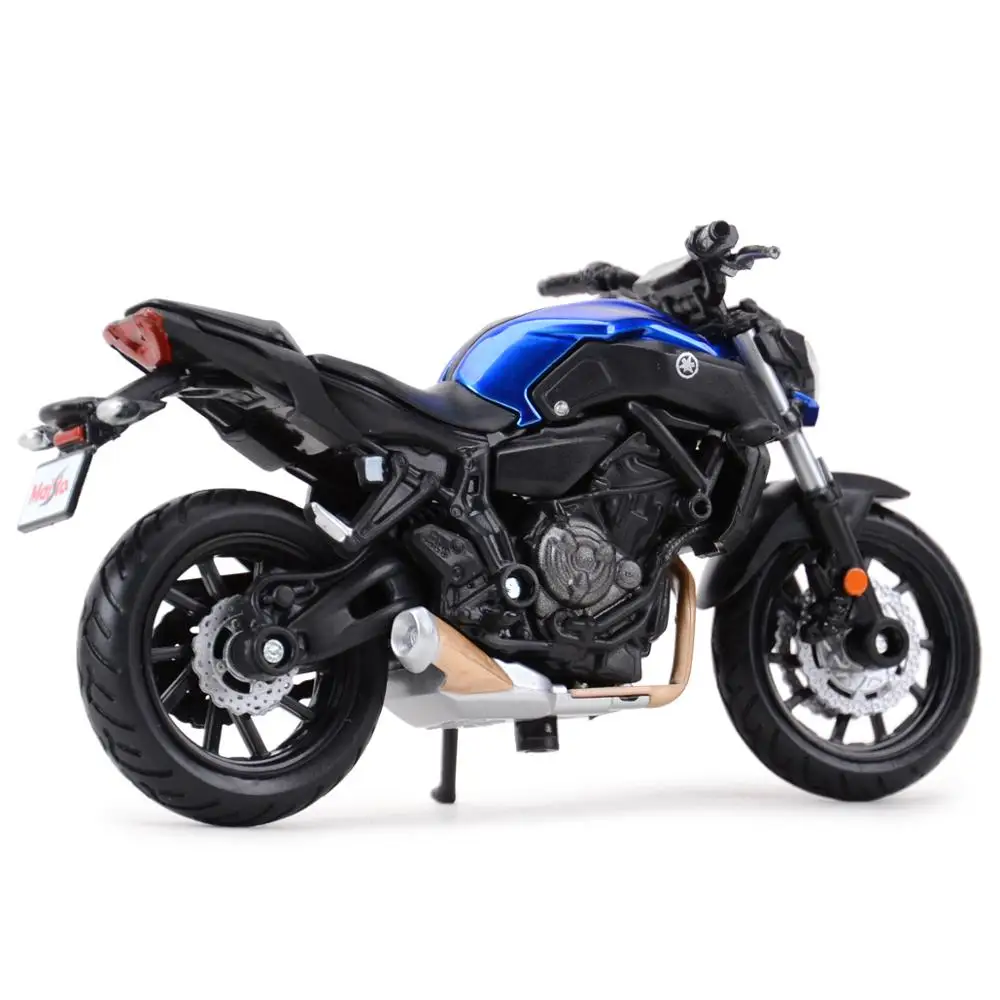 Maisto 1:18 2018 ヤマハ MT07 静的ダイキャスト車グッズ趣味オートバイモデルのおもちゃ