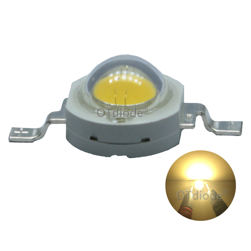 10 pz 1 W 3 W LED Ad Alta Potenza Diodo Emettitore di Luce LED Chip SMD Bianco Caldo Rosso Verde Blu Giallo Per Faretto Da Incasso Lampada Lampadina