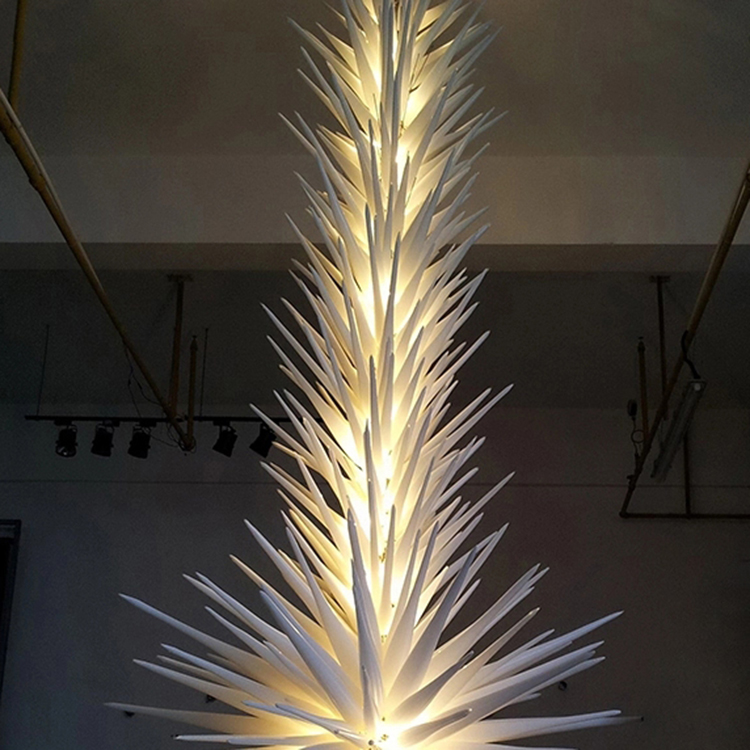 ขายร้อน LED มือเป่าแก้วโคมไฟชั้นแก้วประติมากรรมโคมไฟยืนสําหรับ Garden Home Hotel ตกแต่ง