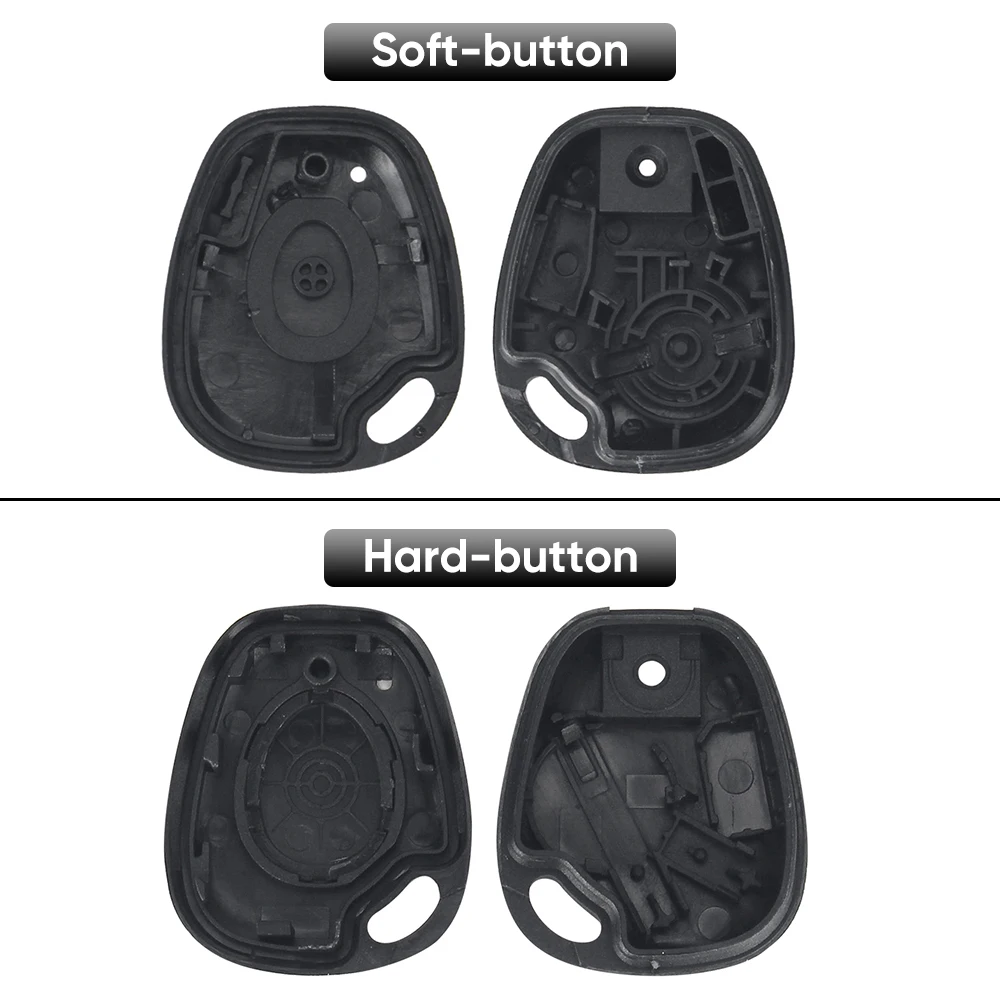 KEYYOU New 1 Button Key Fob Remote Shell Case Uncut Blade For Renault Megane Scenic Laguna Espace Clio Replacement Cover