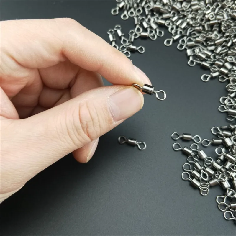 50 Cái/lốc Câu Cá Xoay Kích Cỡ 2-14 # Inox Chắc Chắn Kết Nối Bi Ốp Câu Cá Xoay Cán Hạt phụ Kiện