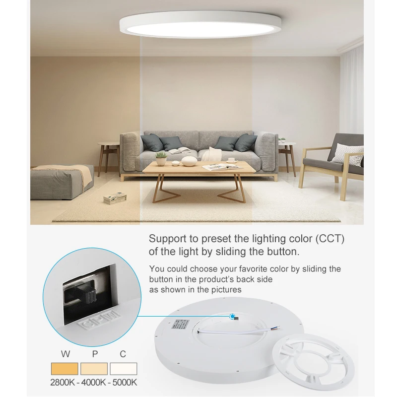 モダンな LED シーリングライト木目調ゴールデン 1 ライト 3 色ホーム照明キッチン寝室浴室表面天井ランプ