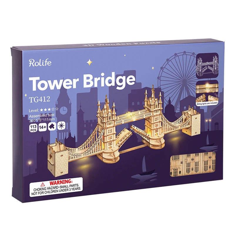 Robotime 3D Gỗ Trò Chơi Xếp Hình Tháp Big Ben Chùa Cầu Xây Dựng Mô Hình Đồ Chơi Dành Cho Trẻ Em Trẻ Em Quà Tặng Sinh Nhật