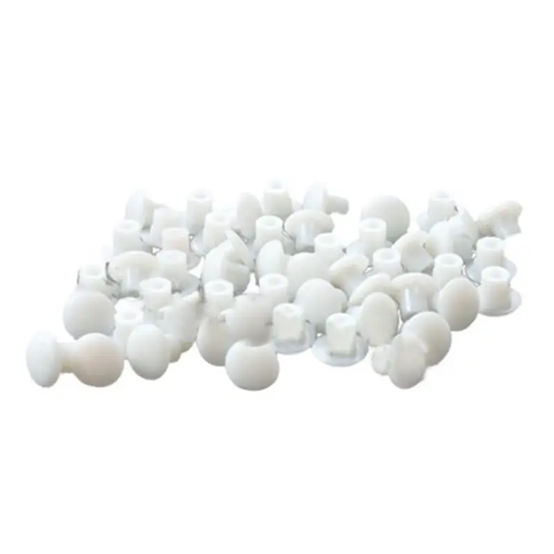 Promozione! Coperchio a vite in plastica a forma rotonda coperchio bianco 50 pezzi per foro diametro 5mm