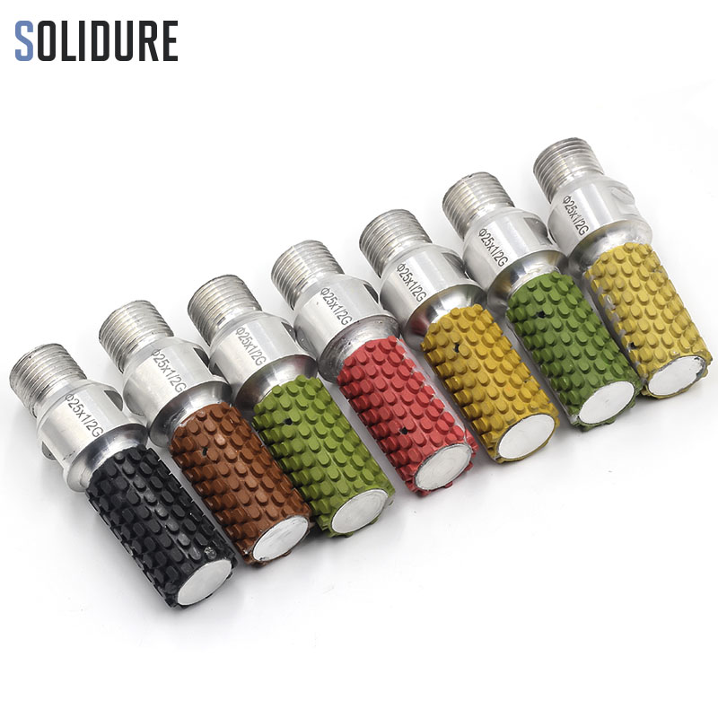 아버 1/2 가스 다이아몬드 수지 드럼 휠, 습식 그라인딩 휠, 연마 싱크 홀 대리석 화강암 석재, 1 인치 25mm