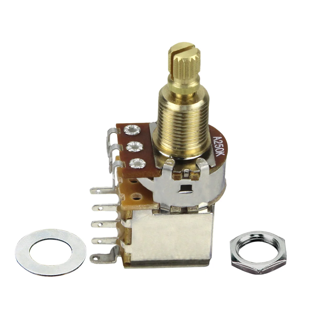 FLEOR 1 Đàn Guitar Chiết Áp Đẩy Đẩy Chiết Áp A250K / B250K / A500K / B500K Đồng Dài Chia Trục (không Dây Kéo Nữa)
