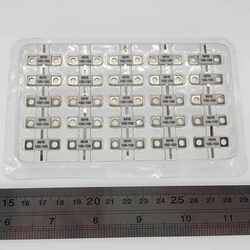 Flanschmontagewiderstände 100 Watt 100 Ohm DC-3,0 GHz RFR100-100 BeO Keramik Hochleistungs-Dummy-Last 100 Watt 100 OHMS DC-3 GHz