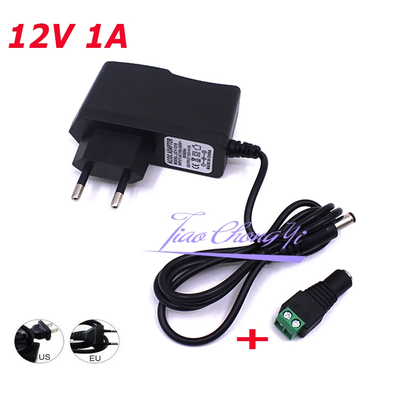 Mới DC12V Để AC100-240V Chiếu Sáng Transformes Đầu Ra DC12V 1A 2A 3 5A EU Hoa Kỳ Công Suất Đèn LED Adapterlight Cho 5630 5050 dây Đèn LED