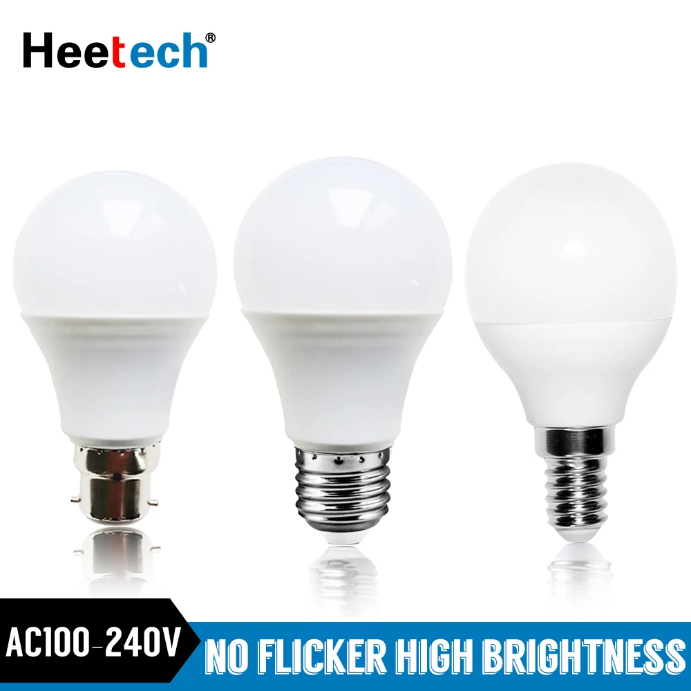 ĐÈN LED E27 LED E14 B22 Bóng Đèn LED Blubs Lampada Bombilla 3 W 5 W 7 W 9 W 12 W 15 W 18 W 220 V 110 V Lạnh/Trắng Ấm Đèn Trợ Sáng Đèn