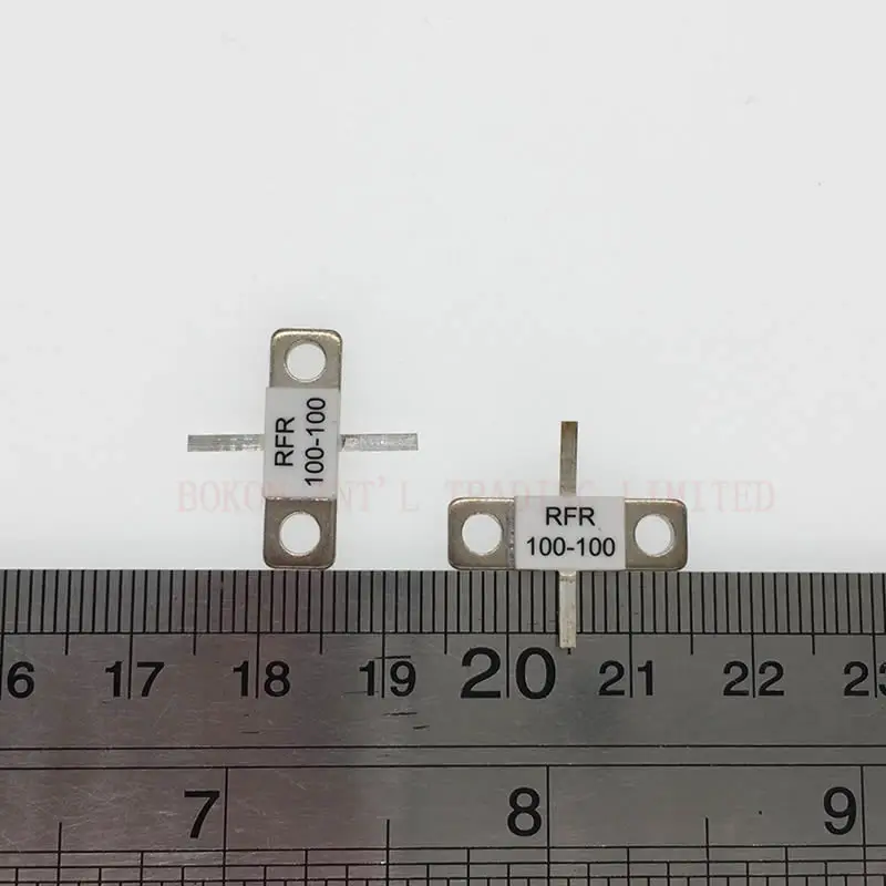 Flanschmontagewiderstände 100 Watt 100 Ohm DC-3,0 GHz RFR100-100 BeO Keramik Hochleistungs-Dummy-Last 100 Watt 100 OHMS DC-3 GHz