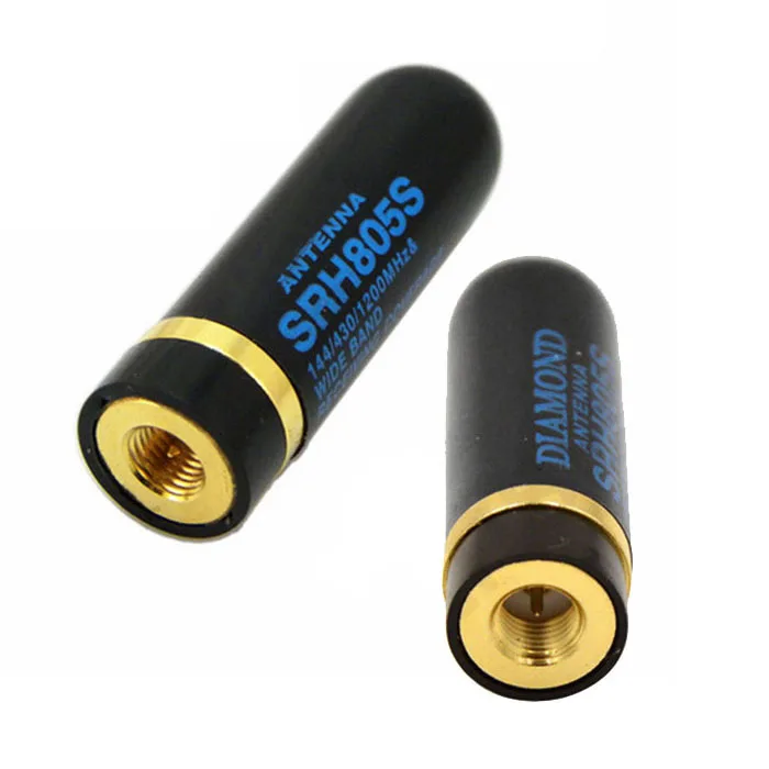 SRH805Sデュアルバンドuhf + vhfアンテナsmaオスbaofeng UV3R UV100リントンLT6100 LT6188八重洲/頂点VX-6Rラジオアクセサリー