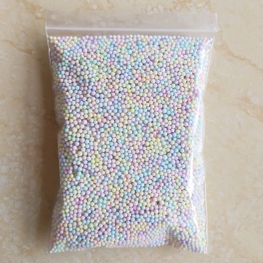 2-3.5Mm 16000Pcs New DIY Chất Nhờn Bóng Không Chảy Máu Màu Bọt Xốp Hạt Chất Nhờn Tiếp Liệu Độn Cho Cá trang Trí Hồ Đồ Chơi