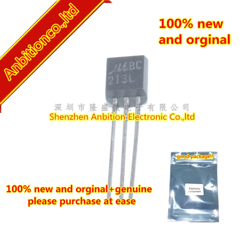 50pcs 100% new and orginal TO-92 BC213 BC213L MOC Amlifier Transistors (PNP) in stock