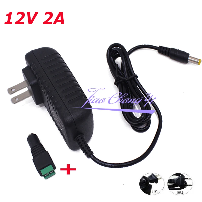 Mới DC12V Để AC100-240V Chiếu Sáng Transformes Đầu Ra DC12V 1A 2A 3 5A EU Hoa Kỳ Công Suất Đèn LED Adapterlight Cho 5630 5050 dây Đèn LED