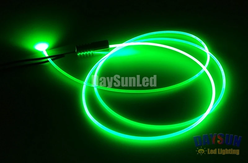ใหม่ 9 สี Mini แหล่งกําเนิดแสงไฟเบอร์ออปติกสําหรับรถบรรยากาศ DC12V 1.5W แหล่งกําเนิดแสง Led Mini Light LED Emitter