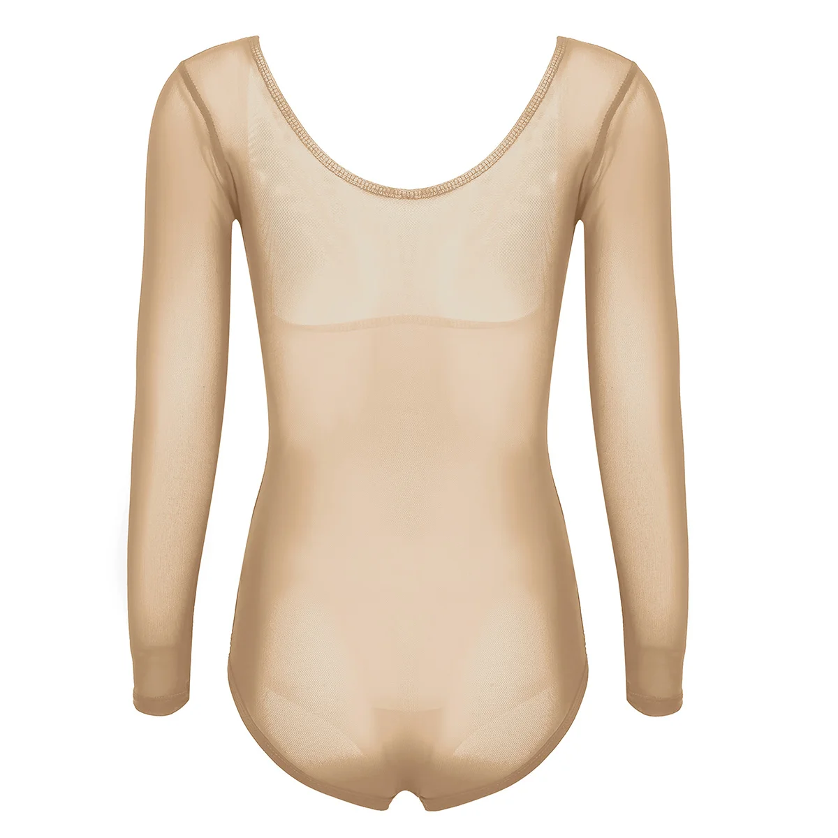 TiaoBug 여성 연습 밸리 댄스 Bottoming Bodysuit 메쉬 Sheer Underbust Leotard with Thong Lady Dance Bodystocking 속옷