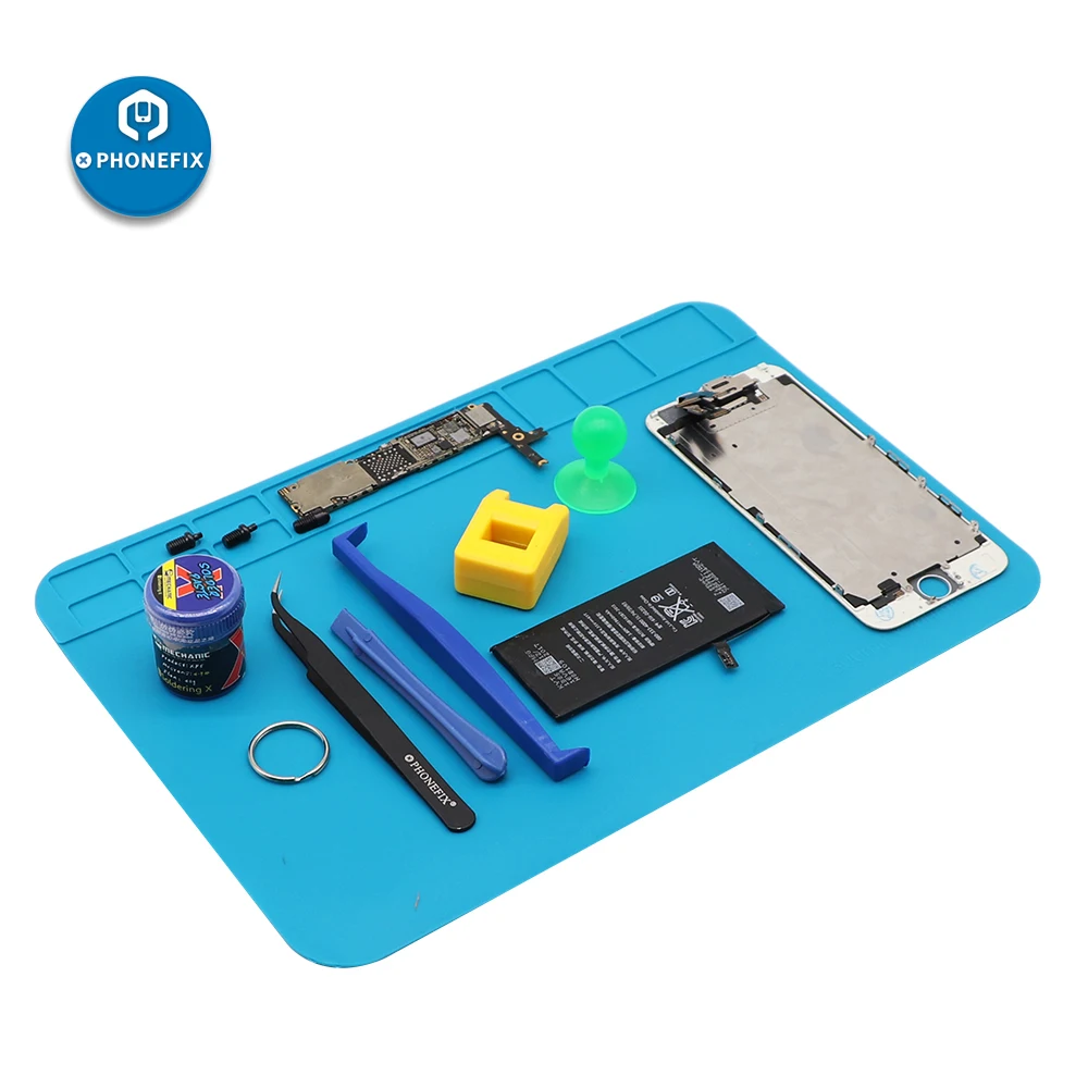 PHONEFIX Cách Nhiệt Làm Việc Thảm Nhiệt BGA Bộ Hàn Sửa Chữa Cách Nhiệt Miếng Lót Điện Thoại PCB Sửa Chữa Hàn Thảm