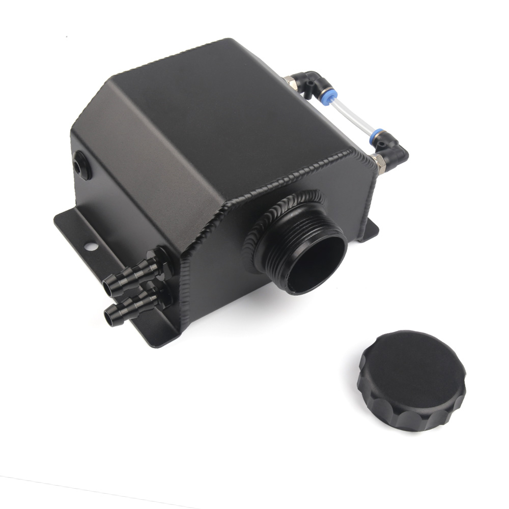 Tanque reservatório de lata de captura de óleo de alumínio de 1L com plugue de drenagem Tanque de combustível de óleo de respiro Estilo universal