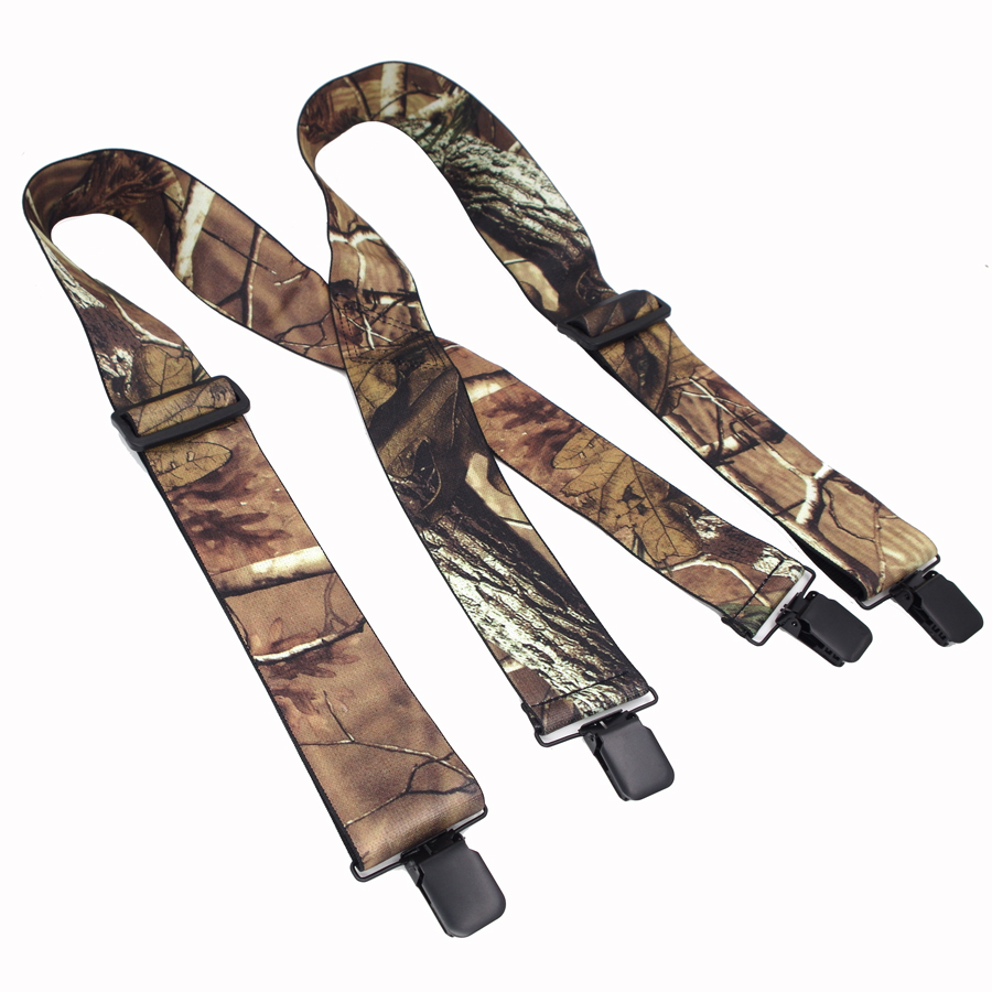 위장 멜빵 남자의 교정기 남성 빈티지 야외 스트랩 Bretelles 성인 4 클립 suspensorio Ligas Tirantes 5*120cm