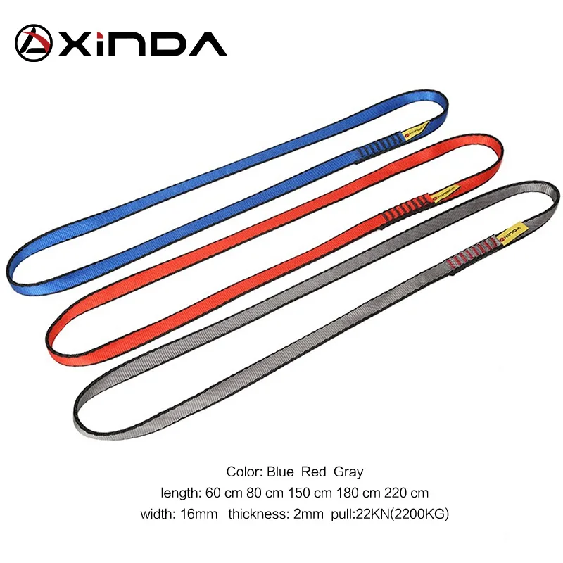 XINDA Chuyên Nghiệp Ngoài Trời Đá Thiết Bị Nylon Sling Đai Bảo Vệ Tiếp Liệu Cao Cấp Đeo Thắt Lưng