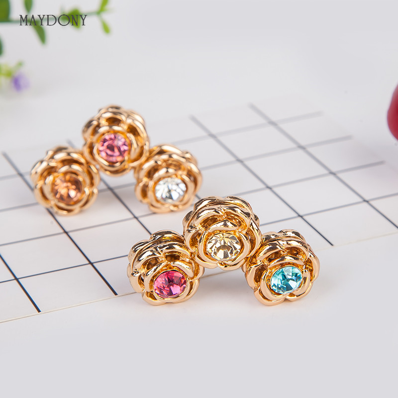 XT102 Grosir Mode Hiasan Kepala Syal Magnet Bros Klip Hijab 12 Buah/Lot