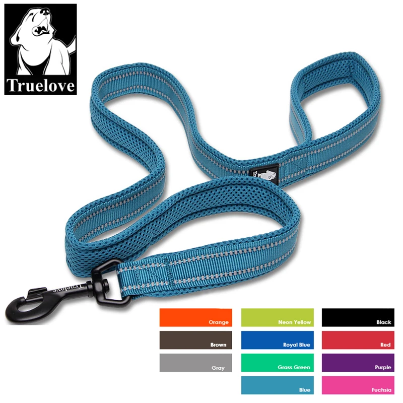 Truelove Correa suave para perros y mascotas con arnés y Collar, malla de nailon reflectante para gatos, entrenamiento para caminar, 11 colores de longitud, 110cm, TLL2111