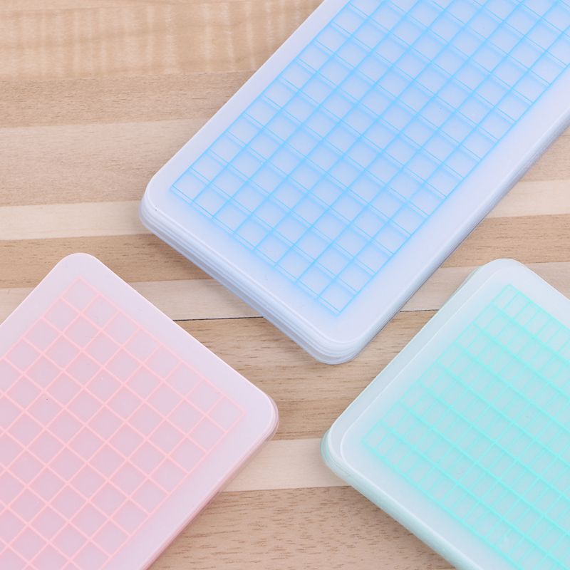 Cinta Washi de rejilla de PVC, marcapáginas de almacenamiento transparente separado, suministros escolares y de oficina, 12 Uds.