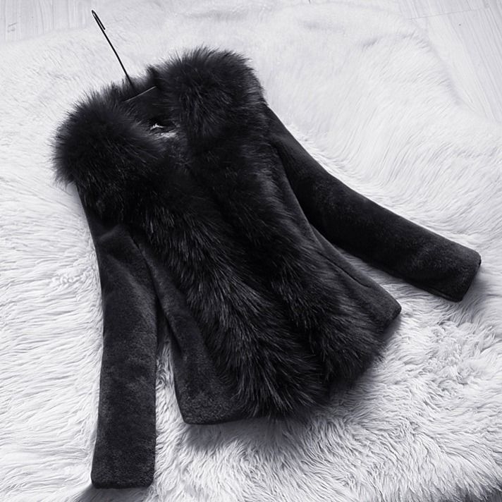 Elegant Faux Fur Coat Mink Fur Coat อบอุ่นแขนยาวหญิง Outerwear ฤดูใบไม้ร่วงฤดูหนาวแจ็คเก็ต Overcoat