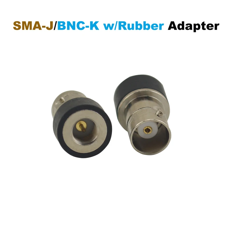SMA-J (SMA Nam)/BNC-K (BNC Nữ) jack bằng Cao Su Màu Đen Bộ Chuyển Đổi RF