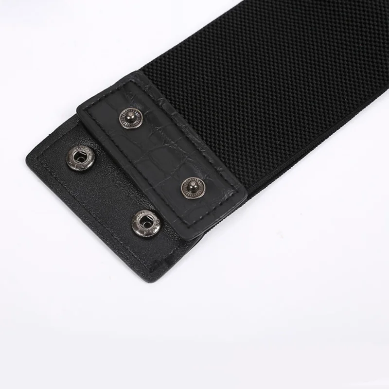 เข็มขัดคอร์เซ็ท Plus ขนาดเข็มขัดออกแบบสำหรับสุภาพสตรีกว้าง Cinturon Mujer Elastic Cummerbunds เอว Shaper Punk Rivet Ceinture ยืด