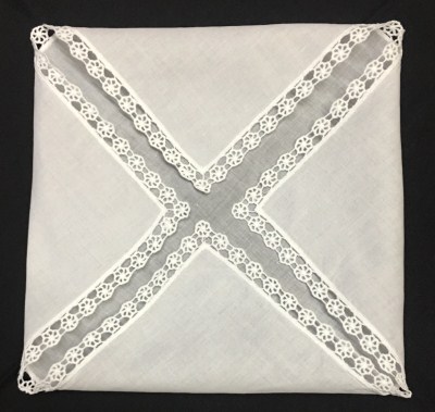 12のセットファッション女性ハンカチ白綿ウェディングブライダルハンカチヴィンテージ刺繍レースハンカチハンカチ12x12-inch