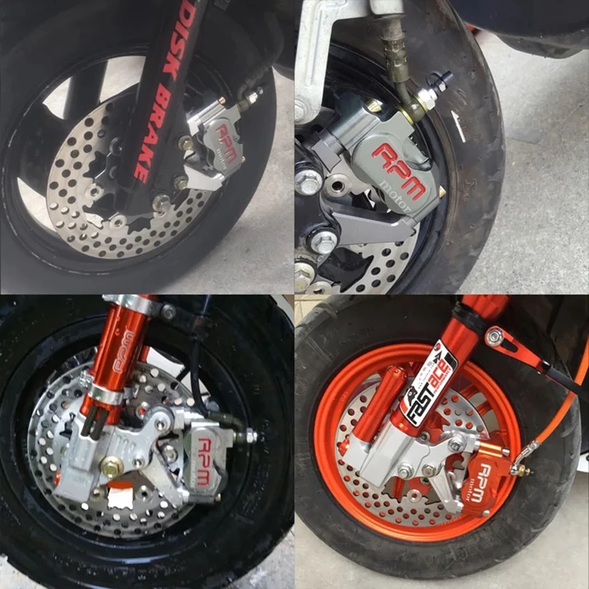 Phổ RPM phanh caliper đối với Yamaha Aerox Nitro bơm phanh xe máy RSZ JOG BWS Zuma 50 rr + 200mm /220mm phanh phanh miếng đệm