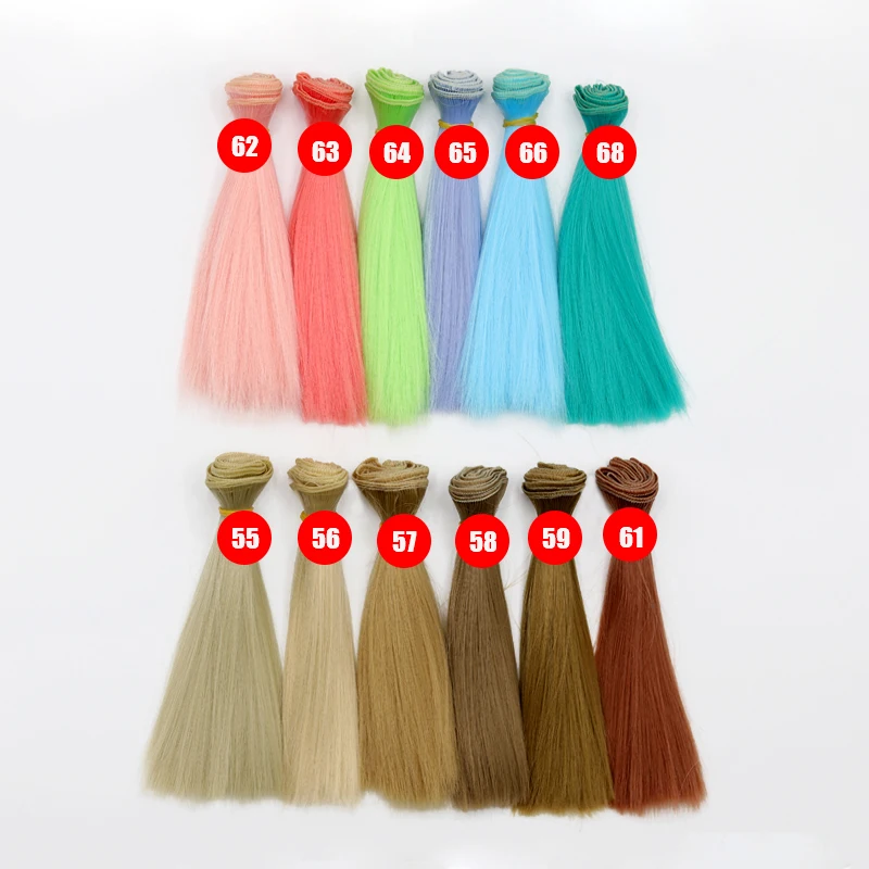 Msiredoll Bjd Tóc Giả 15*100CM Hoặc 20*100CM Hoặc 25*100CM Tóc Búp Bê Dành Cho 1/3 1/4 1/6 Tóc Thẳng Tóc Búp Bê Bjd Tóc Giả Tự Miễn Phí Vận Chuyển